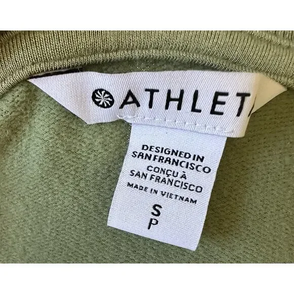 Athleta Coaster Luxe Sweatshirt Sage Green Soft Modal Blend Size Small SP Women - Picture 5 of 6